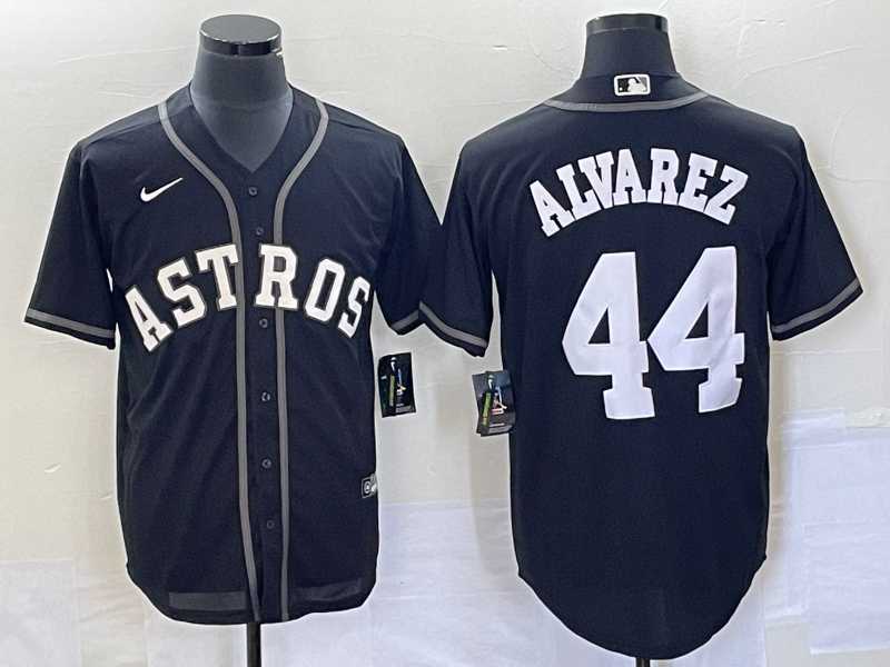 Men%27s Houston Astros #44 Yordan Alvarez Black Cool Base Stitched Baseball Jersey->houston astros->MLB Jersey